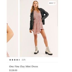 Free People “One Fine Day Mini Dress” NWT